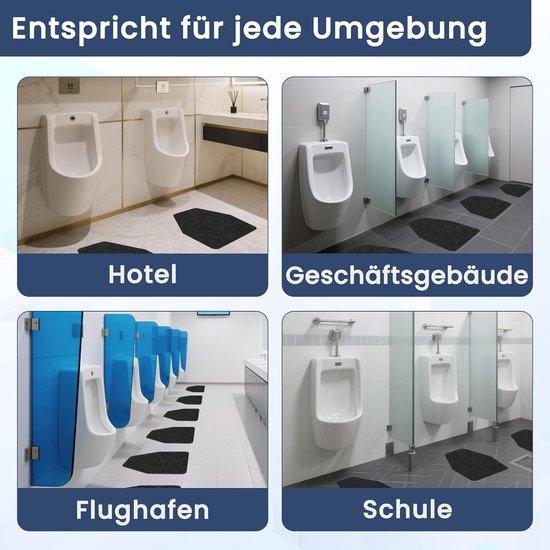 Urinalmatten voor heren toiletten (6 stuks) — afbeelding 5