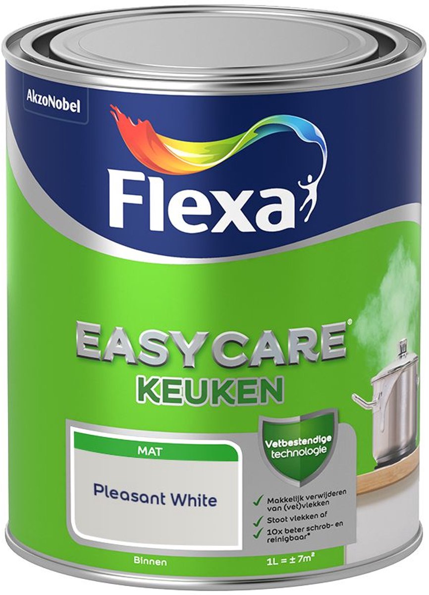 Flexa - Easycare Keuken - Pleasant White - 1 L - Kleur Van Het Jaar 2027