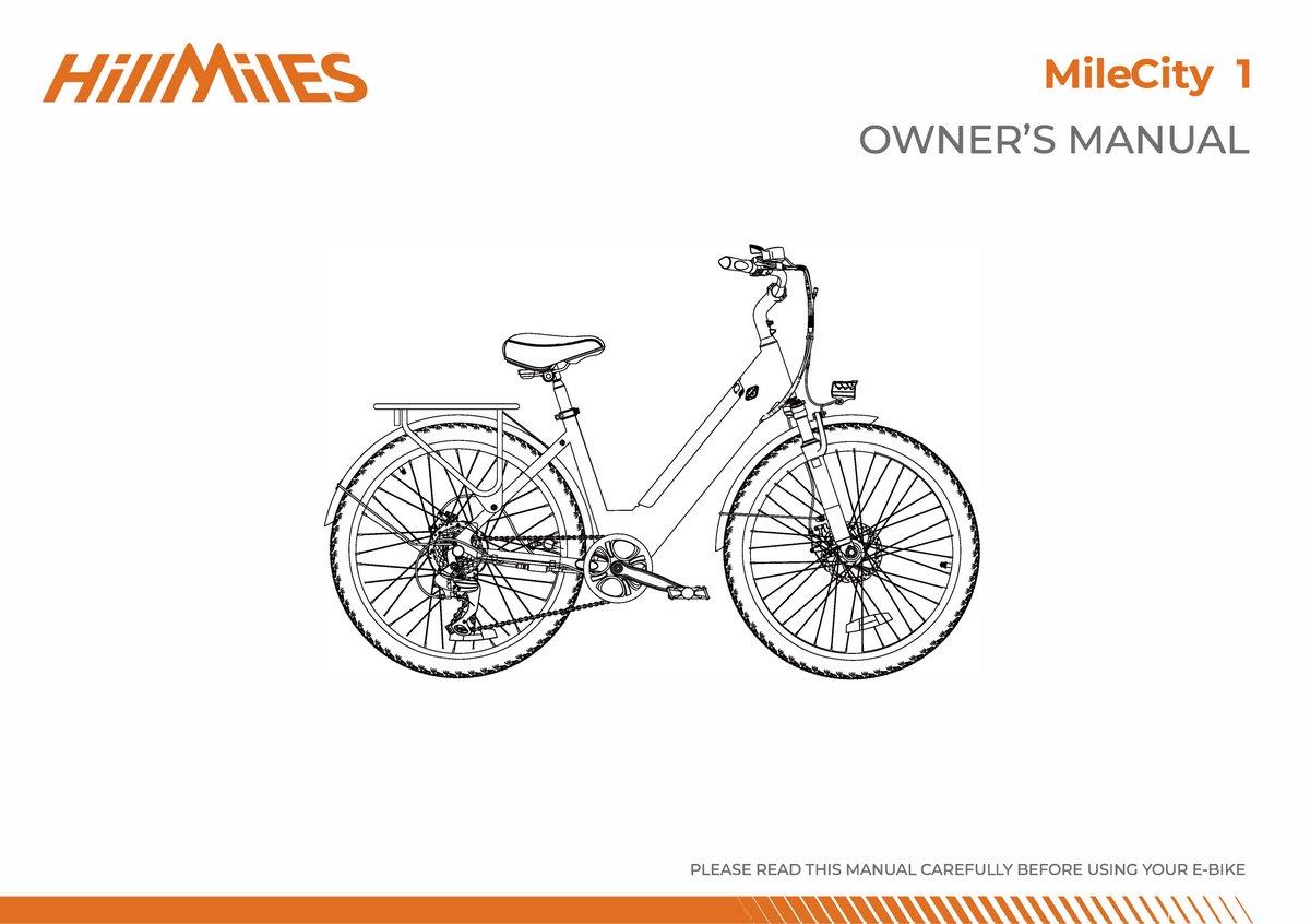 HillMiles MileCity 1 Elektrische fiets | 250W motor | Actieradius tot 80 km | Verwijderbare 36V 13Ah accu | 7 versnellingen | 26 inch stadsfiets, Grijs thumbnail 6