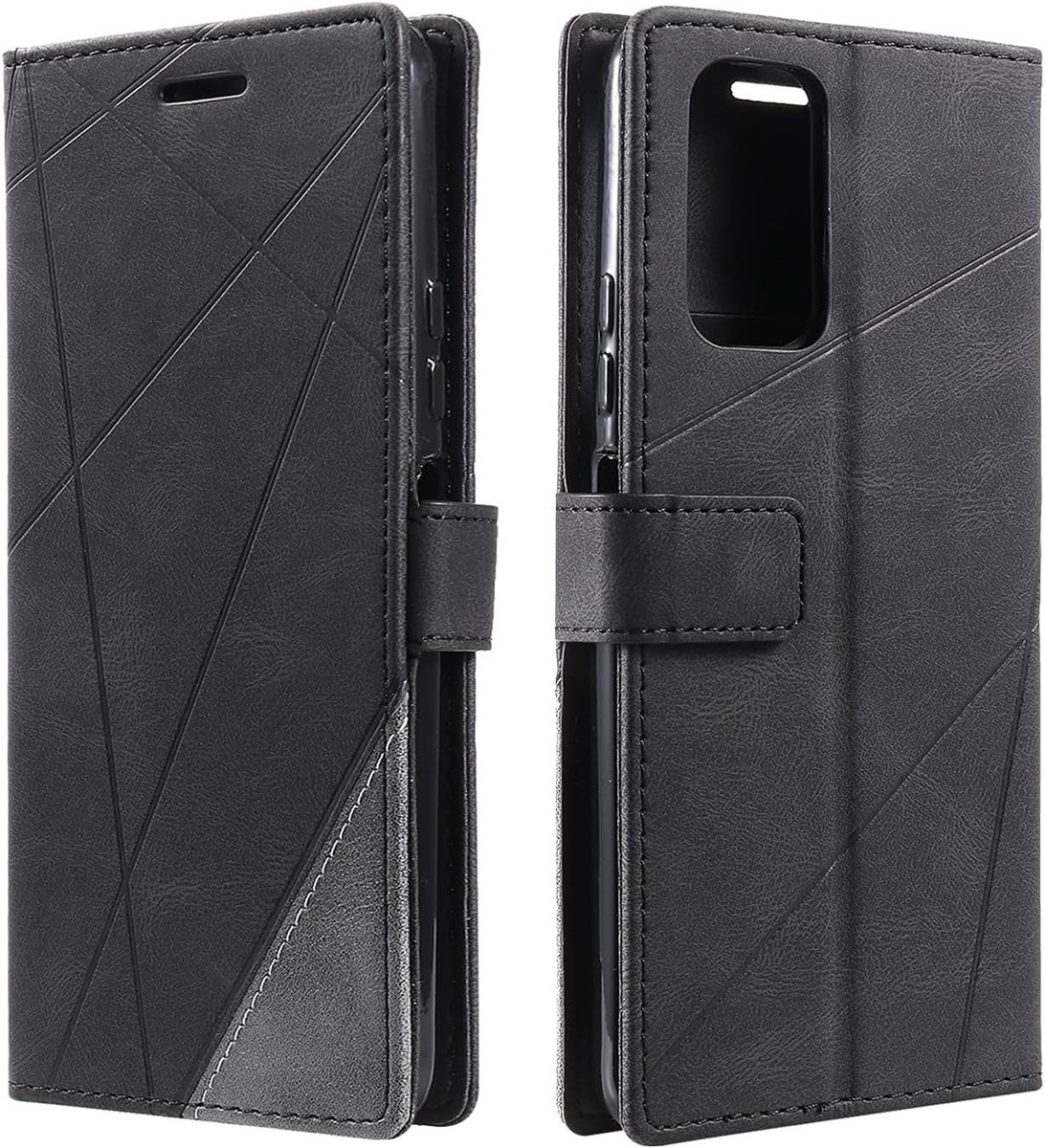 Hoesje voor Xiaomi 11 T/Xiaomi 11T Pro, PU Lederen Beschermhoesje Flip Beschermhoes Telefoonhoes Telefoonhoesje voor Xiaomi 11 T/Xiaomi 11T Pro, Zwart