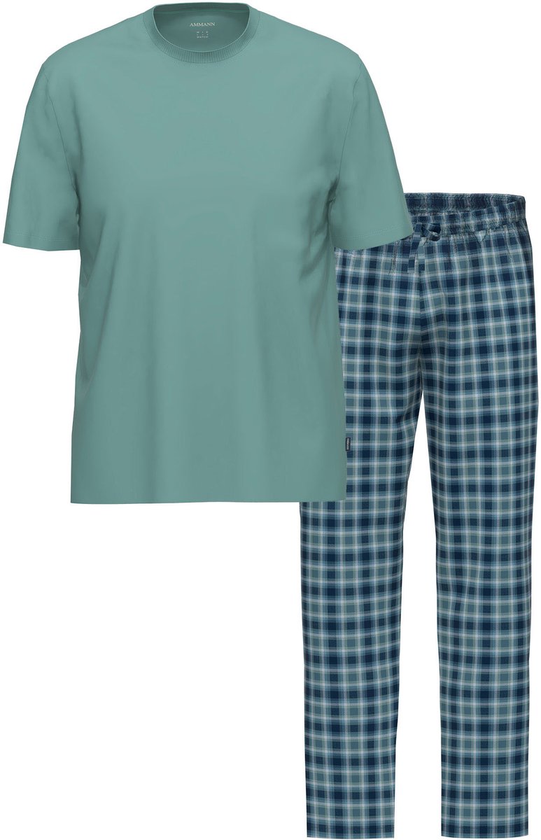 Heren T-shirt, lange flanellen broek Night & Relax