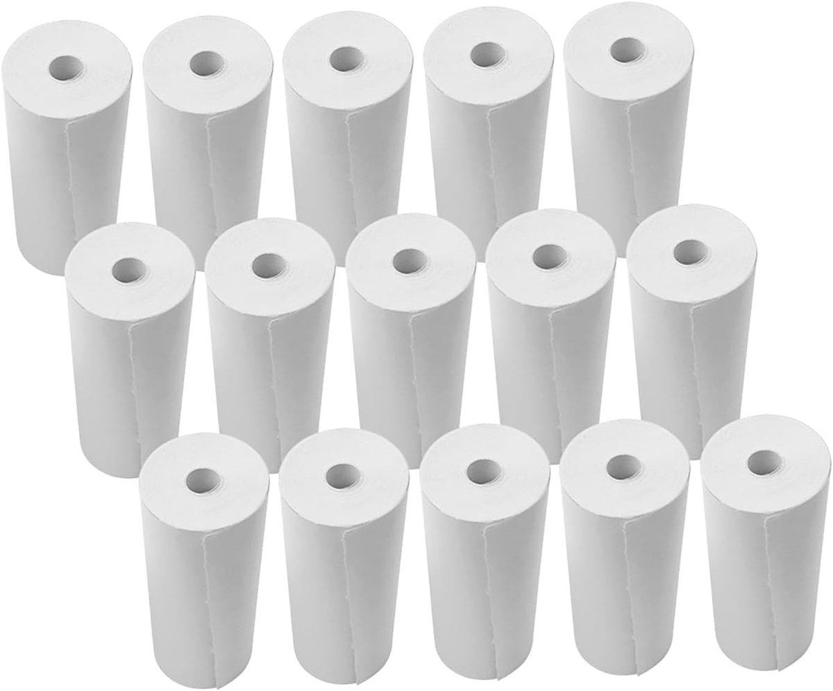 Thermisch Printerpapier 80 mm Breed voor Kaartmachines - Wit Testpapier voor Tijdschriften, Notities en Memo's (15 Rollen)