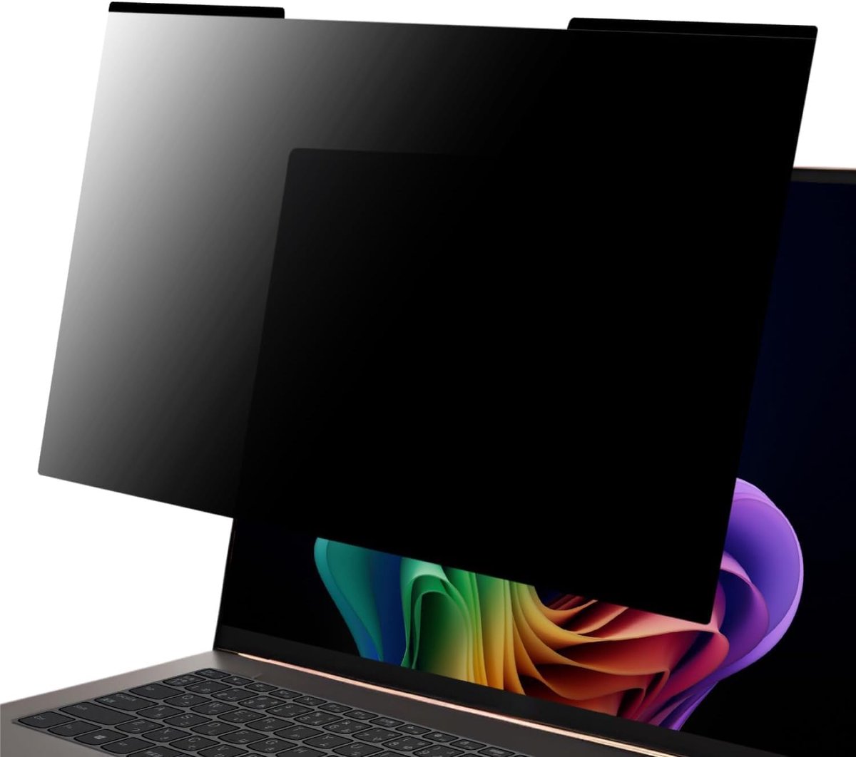 15,6 inch magnetische computer privacyschermfilter voor 16:9 breedbeeldscherm, verwijderbare anti-verblinding blauw licht krasbeschermingsfolie, frameloze monitor, laptop schermfilter voor
