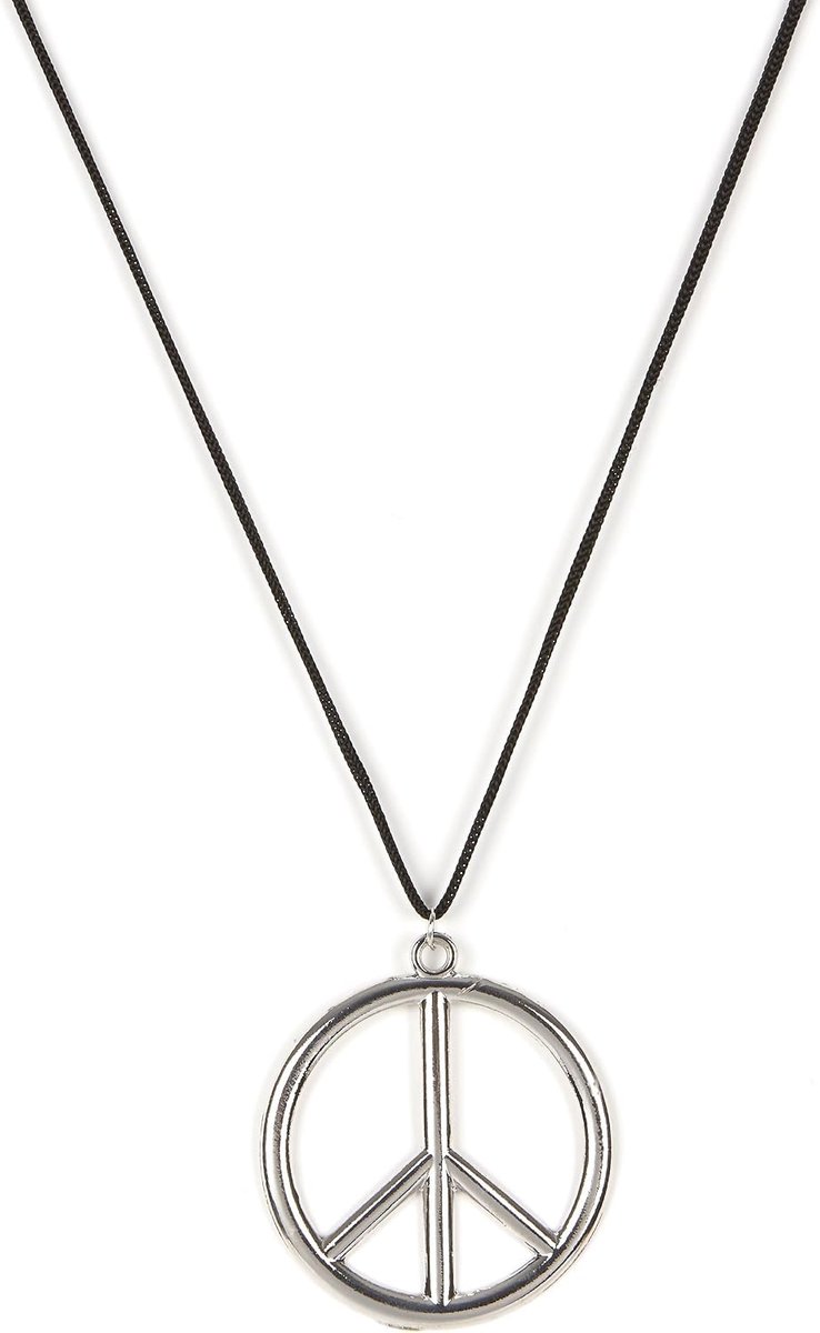 Zilverkleurige hippie ketting