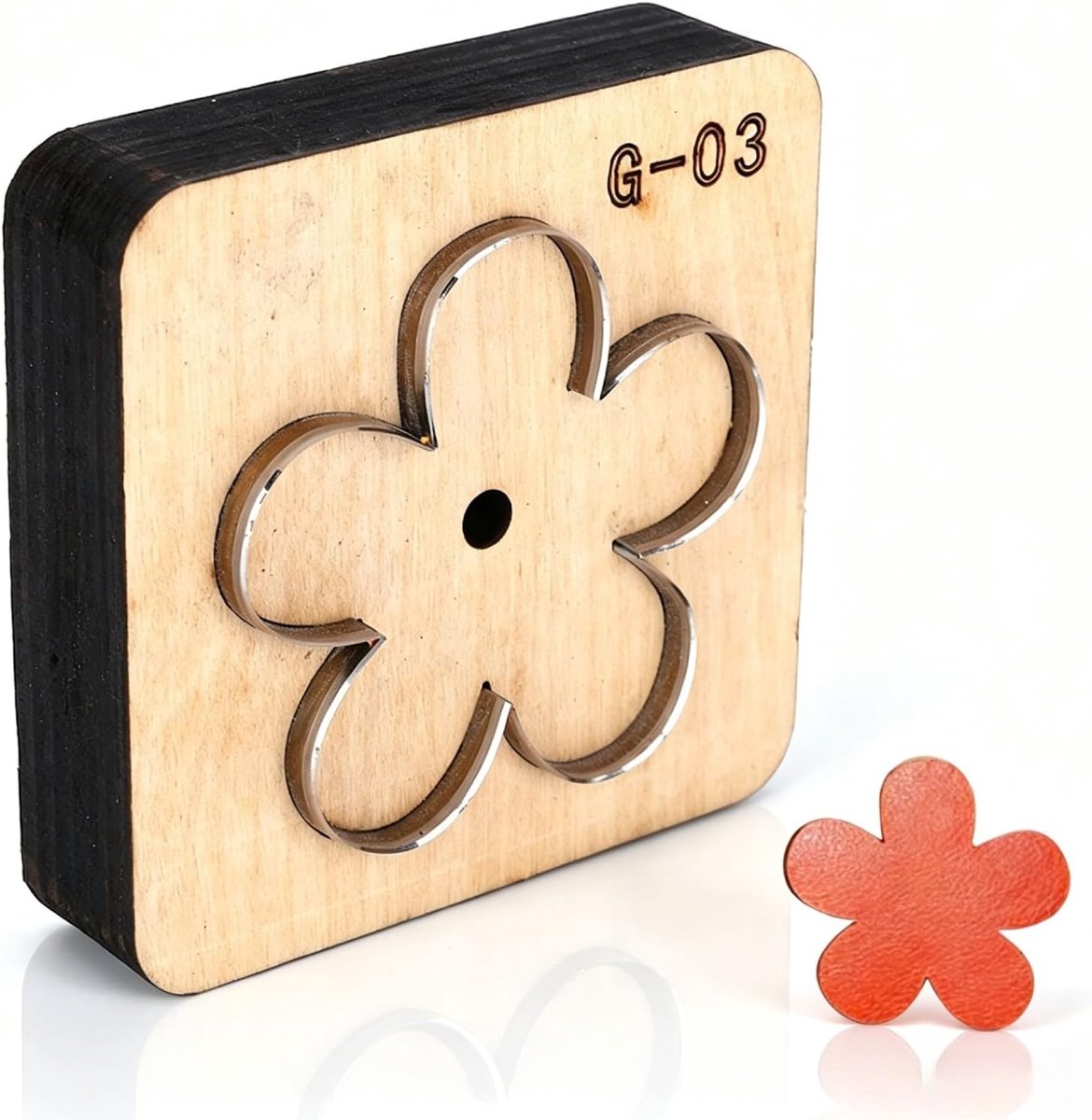Snijmatrijs, bladvorm ponsgereedschap Leer Craft DIY Snijvorm voor Leer Ambachten Oorbel Sieraden Maken(#3)