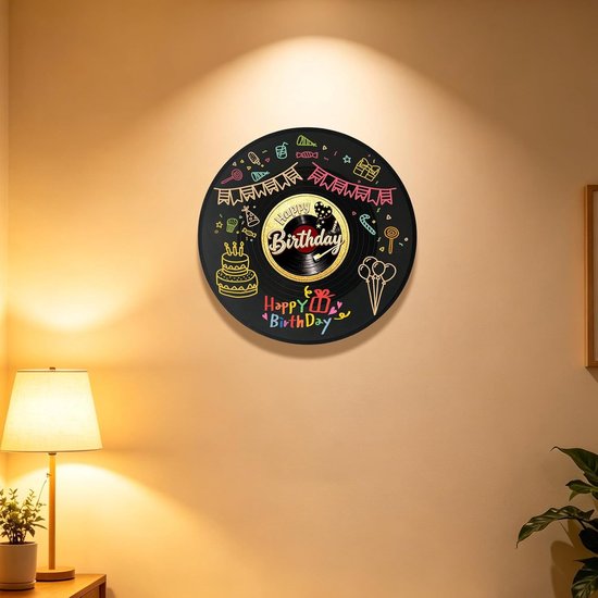 Gastenboek vinyl plaat gastenboek verjaardag decoratie verjaardag — afbeelding 3