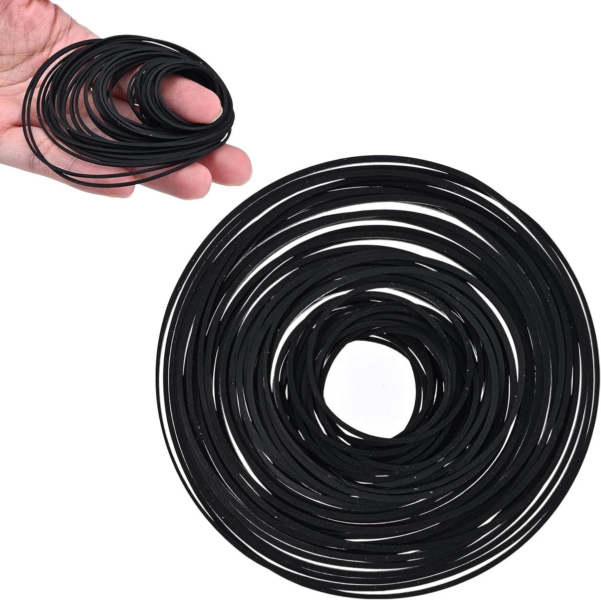 Mix Cassette Tape Machine Rubber Pulley Drive Belt Set voor Universele Cassette Recorders, 50 Stuks, Vervangingsriemen voor Audio Apparatuur en Geluidsopnames