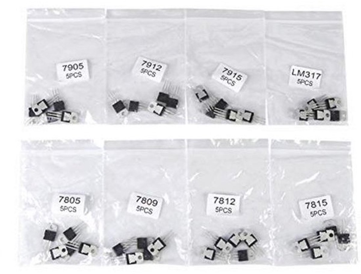Transistoren Assortiment 40 Stuks - 8 Types voor Spanningsregelaars en DIY Projecten