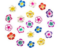 45 Stuks 25mm Gemengde Kleur Kunstmatige Plumeria Bloemen, Realistische Nepp bloemen voor DIY Sieraden en Trouwen Decoratie