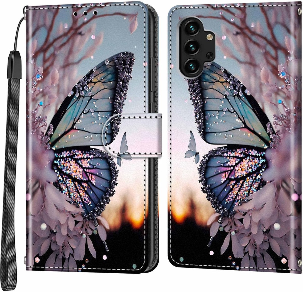 Hoesje voor Samsung Galaxy A13 4G / 5G, Schmetterlingsflügel
