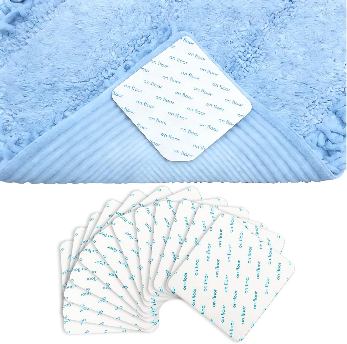 Tapijtgrijper, antislipmat, 20 stuks, tapijt, antisliponderlegger, 10 x 10 cm, wasbare antislipmat voor tapijt, tapijtstopper, antislipmat voor hout, tegels, marmeren vloeren
