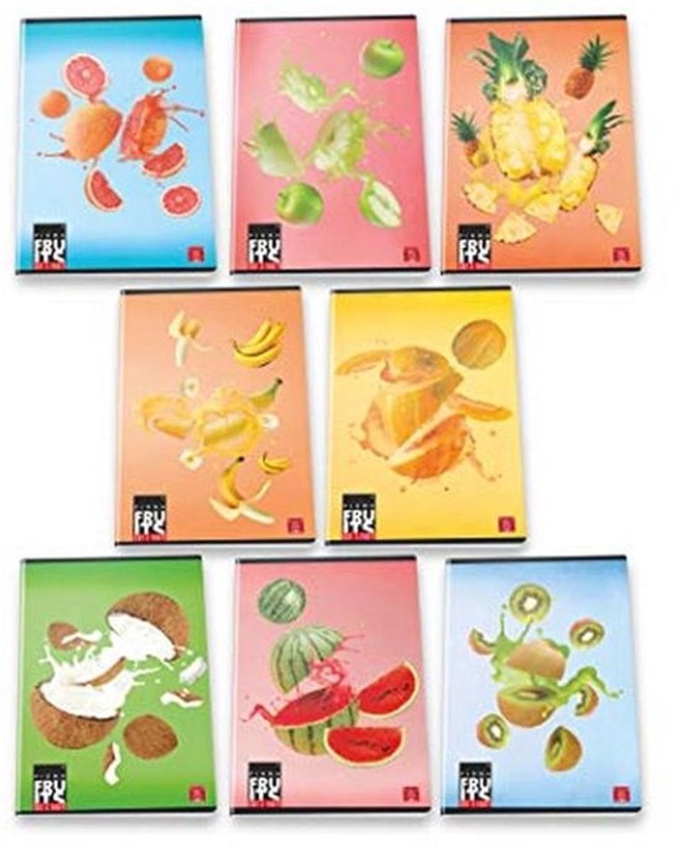 Maxi A4 Fruit Notebooks 10-pack