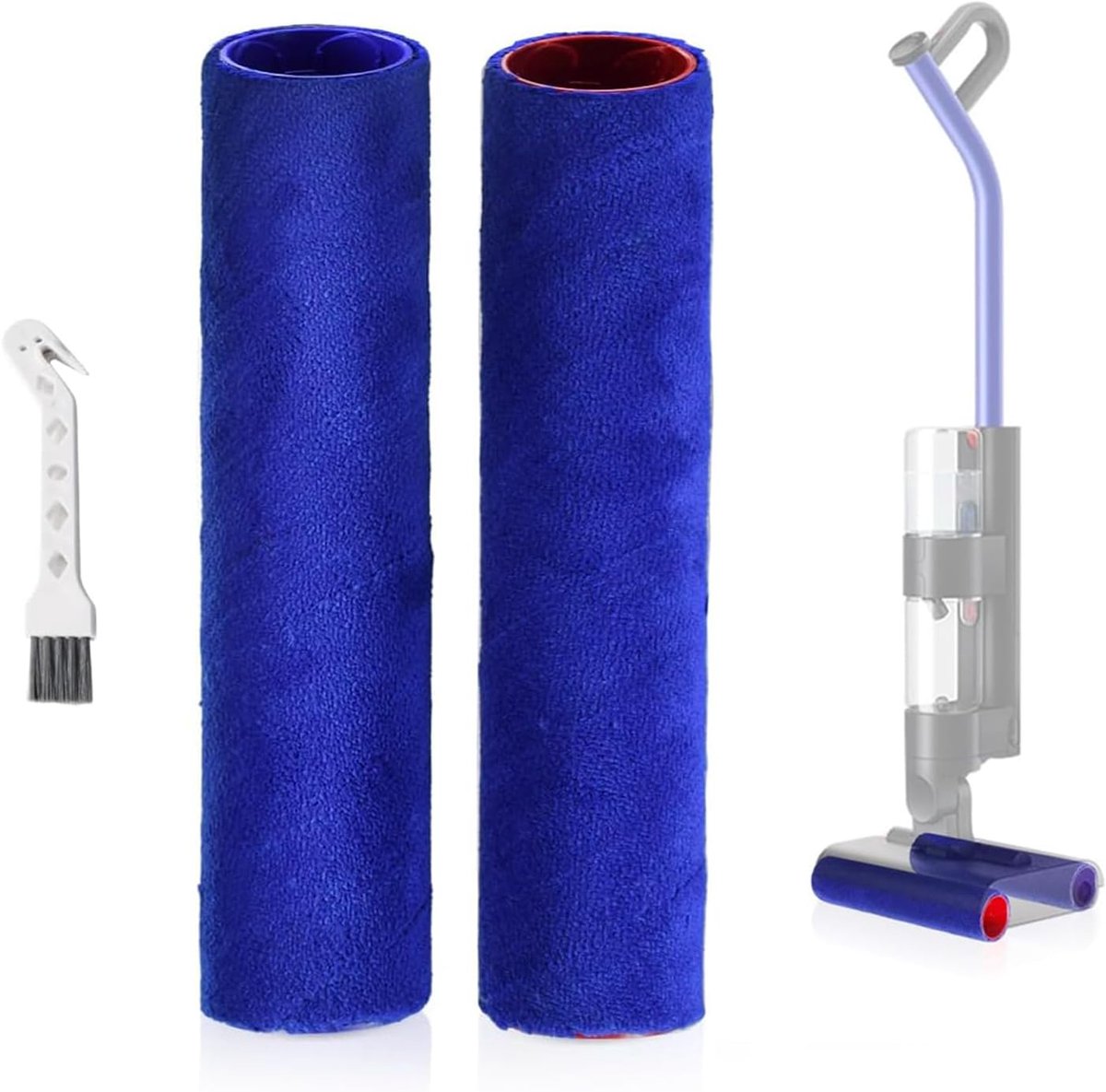 Borstels Strip, 2 Stks Vervangende Roller Borstels Bar Strip voor Dyson Wash G1 Stofzuiger Dubbele Drum Borstel Bijlagen