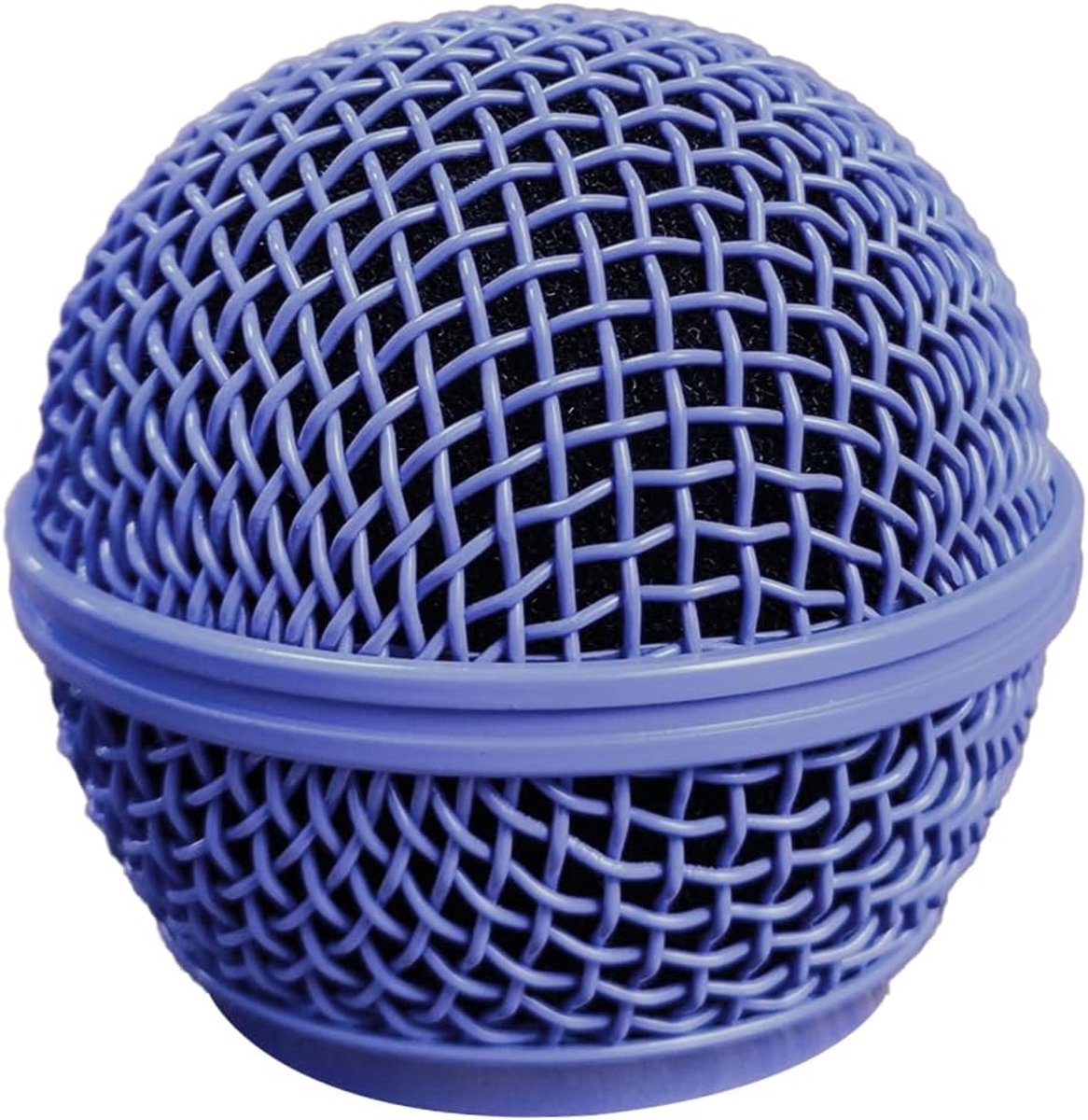 Vervanghoes, stalen gaas microfoon microfoon grill microfoon kogelkop popfilter met binnenschuim, past voor SM58, SM58S, SM58LC, BETA58, BETA58A, SA-M30, SV100, UT2 (blauw, 1 stuks)