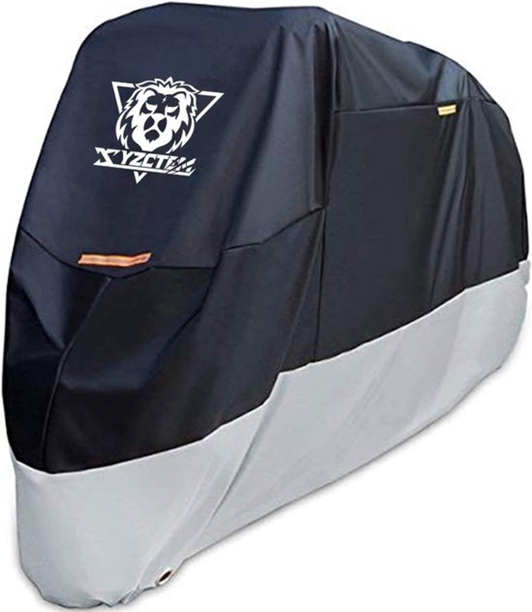 SnelShoppen - Motorhoes XXL - Waterproof Zwart - All Season Bescherming voor 116 inch Tour Bikes, Choppers en Cruisers - Stof- en Weerbestendig - Oxfo