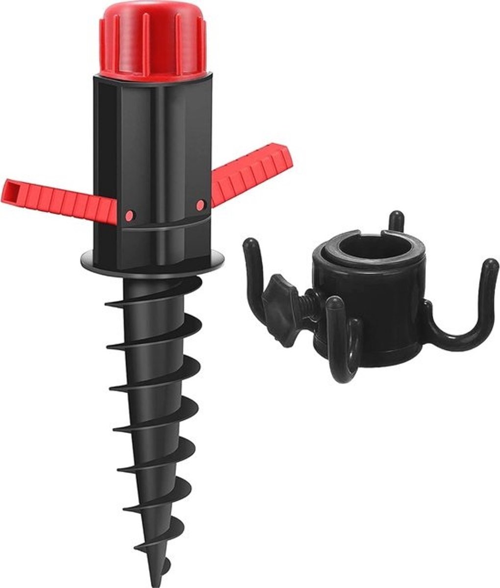 Parasolstandaard met Grondanker voor 22-32 mm Poles - Perfect voor Strand en Tuin