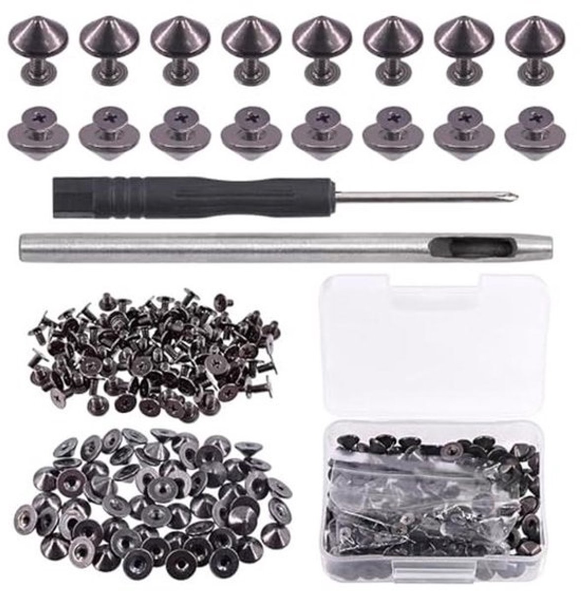Punk Studs en Spikes voor Kleding en Schoenen - Schroef Rug Accessoires