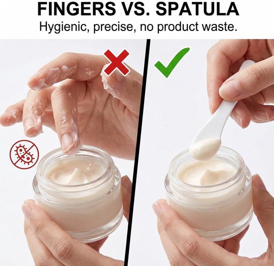 Spatels, beauty tools voor crème, gezichtsmasker, cosmetische accessoires, kleine spatels voor verzorging en make-up praktisch en duurzaam — afbeelding 4