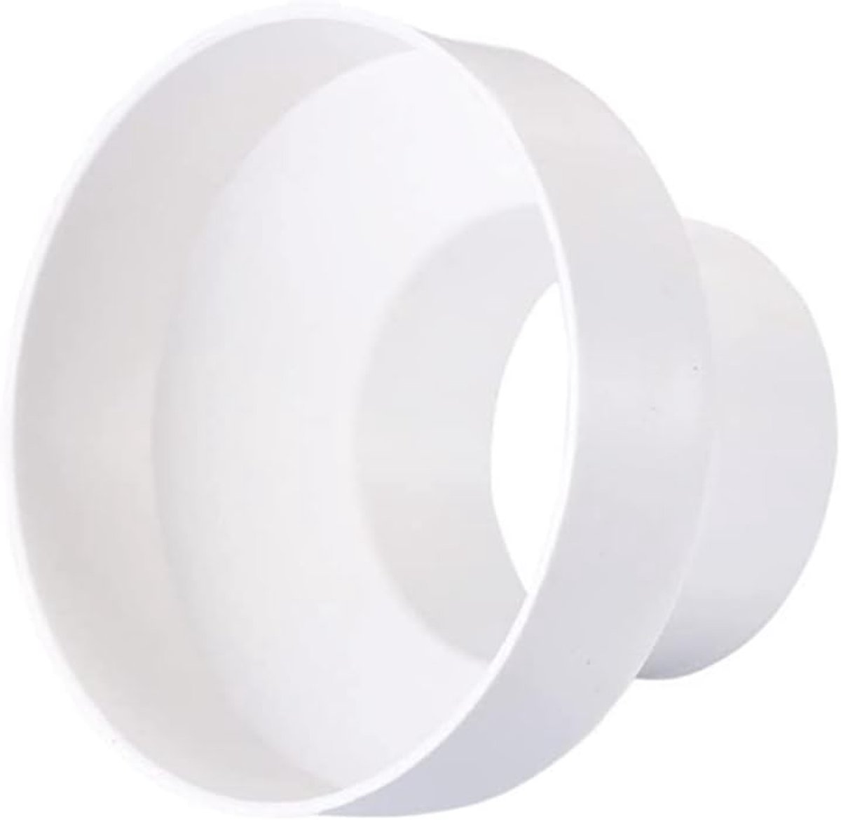 Verloopstuk voor ventilatiesysteem, 100 mm tot 150 mm, reductie, buisverbinder, ventilatiebuis, ABS, ronde buis, afvoerbuis (100 mm tot 150 mm verloopstuk)