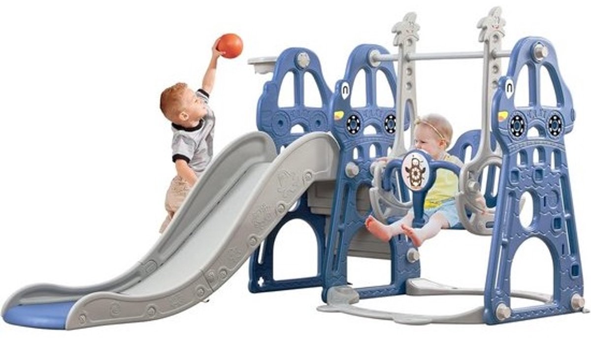Kinderglijbaan met Schommel voor Binnen en Buiten | Geschikt voor 1 tot 5 Jaar