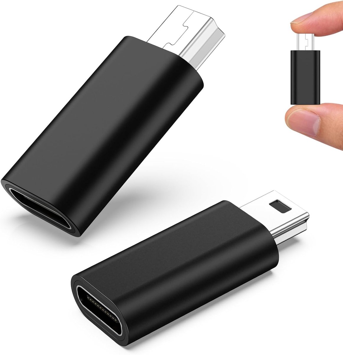 USB C naar mini USB-adapter - compact - eenvoudig te gebruiken - perfect voor opladen en dataoverdracht - ShopVlot