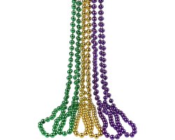 Mardi Gras Kralen Ketting met Assortiment Kralen in Neon Kleuren voor Carnaval Kostuumaccessoires