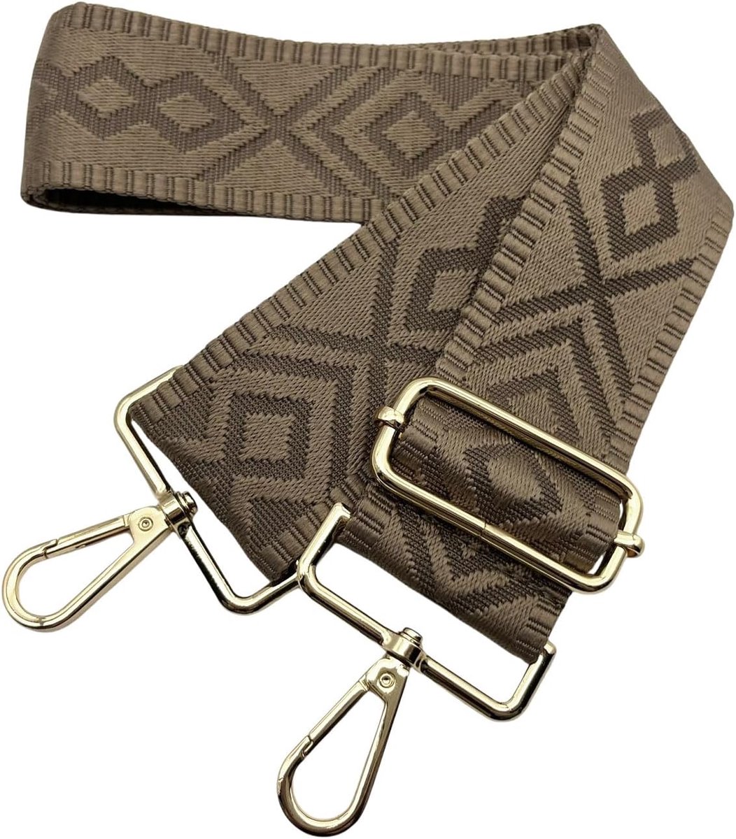 tasriem, breed, 5 cm schouderriem voor tas, tasriemen om te wisselen, gouden karabijnhaak, schouderriem, schouderriem voor dames, handtassen, crossbody doe-het-zelf, camelkleur 9
