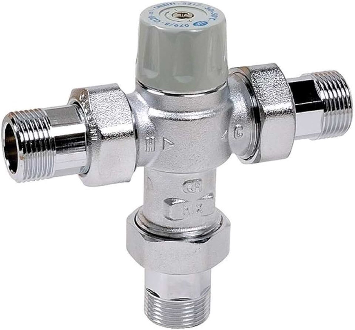 Thermostatische mengkraan, waterverwarming, grijs