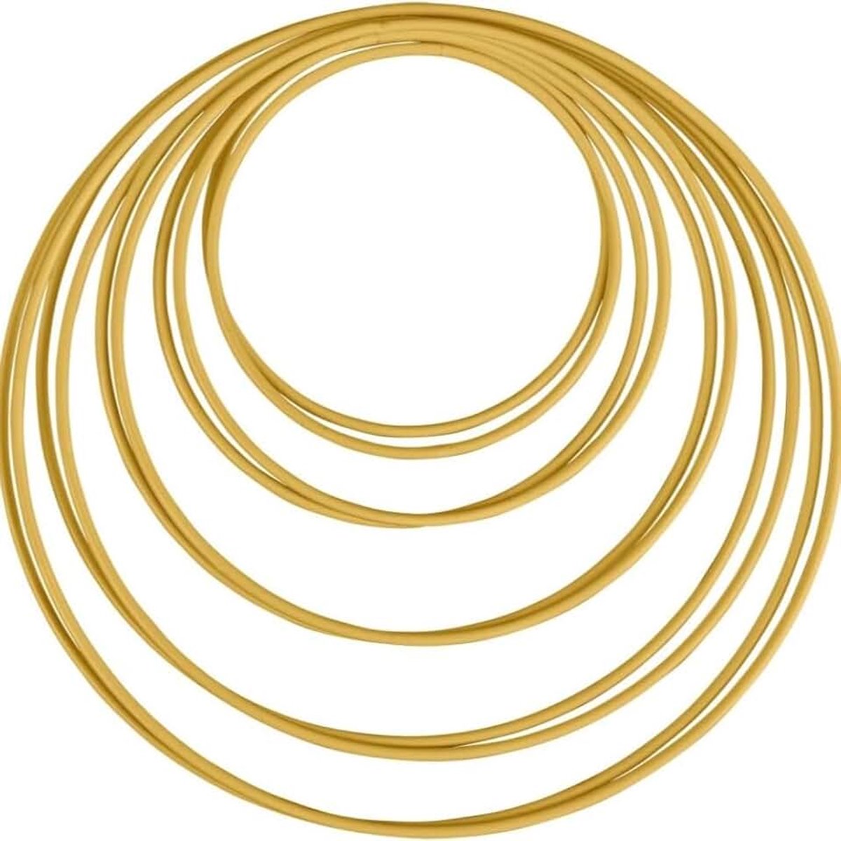 Metalen ringen, 10 stuks, 5 maten, dikte ca. 3 mm, voor handwerk, verpakkingstechniek, Dream Catcher, bloemist, bruiloft slinger, hoepel