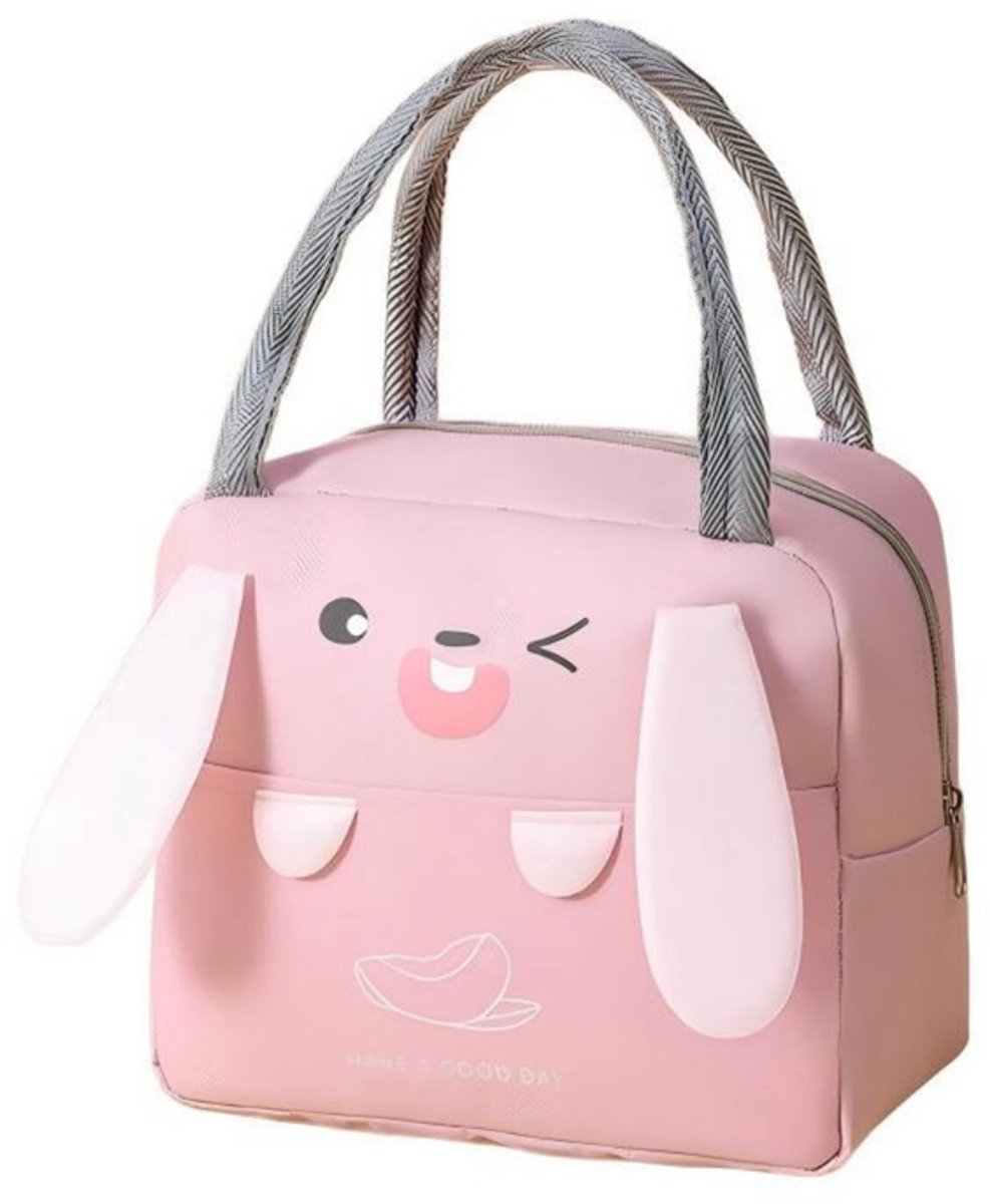 3D-lunchtas met cartoonprint - 23x12x19 cm – Lunchtas van Oxford-stof – Lunchtas voor de basisschool – Geïsoleerde lunchtas met handvat – Lunchtas met opdruk – Draagbare, geïsoleerde lunchtas – Gevoerd met aluminiumfolie – Herbruikbare lunchtas