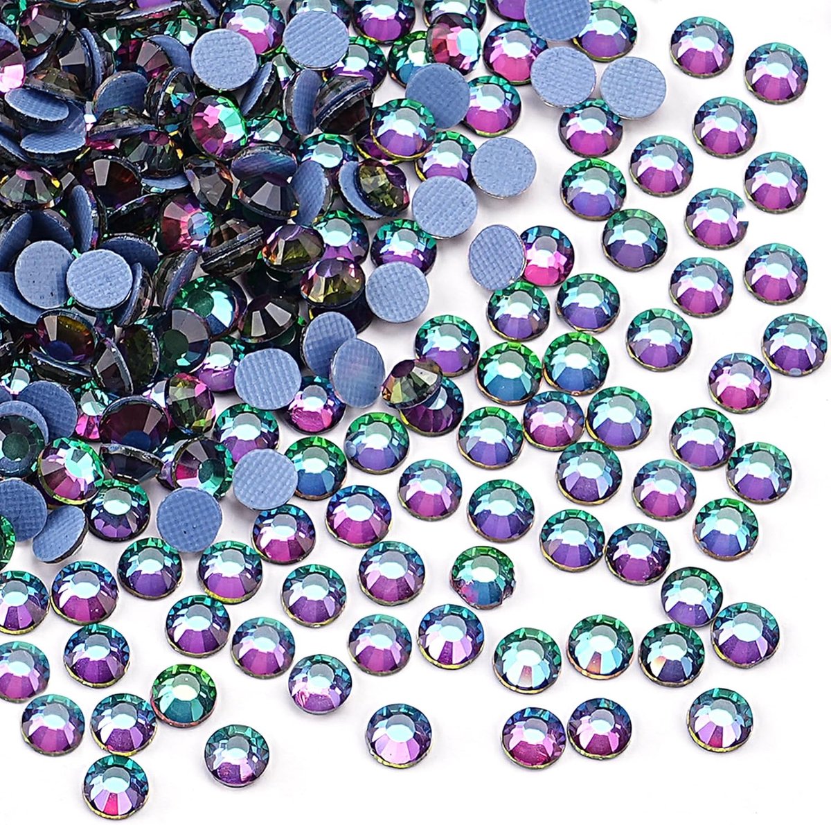 2880st Hotfix Kristal Flatback Strass Steentjes Glas Diamanten Edelstenen voor Handwerk Kunstambachten Decoraties Kleding Schoenen 4,8mm SS20 Groen Blaze