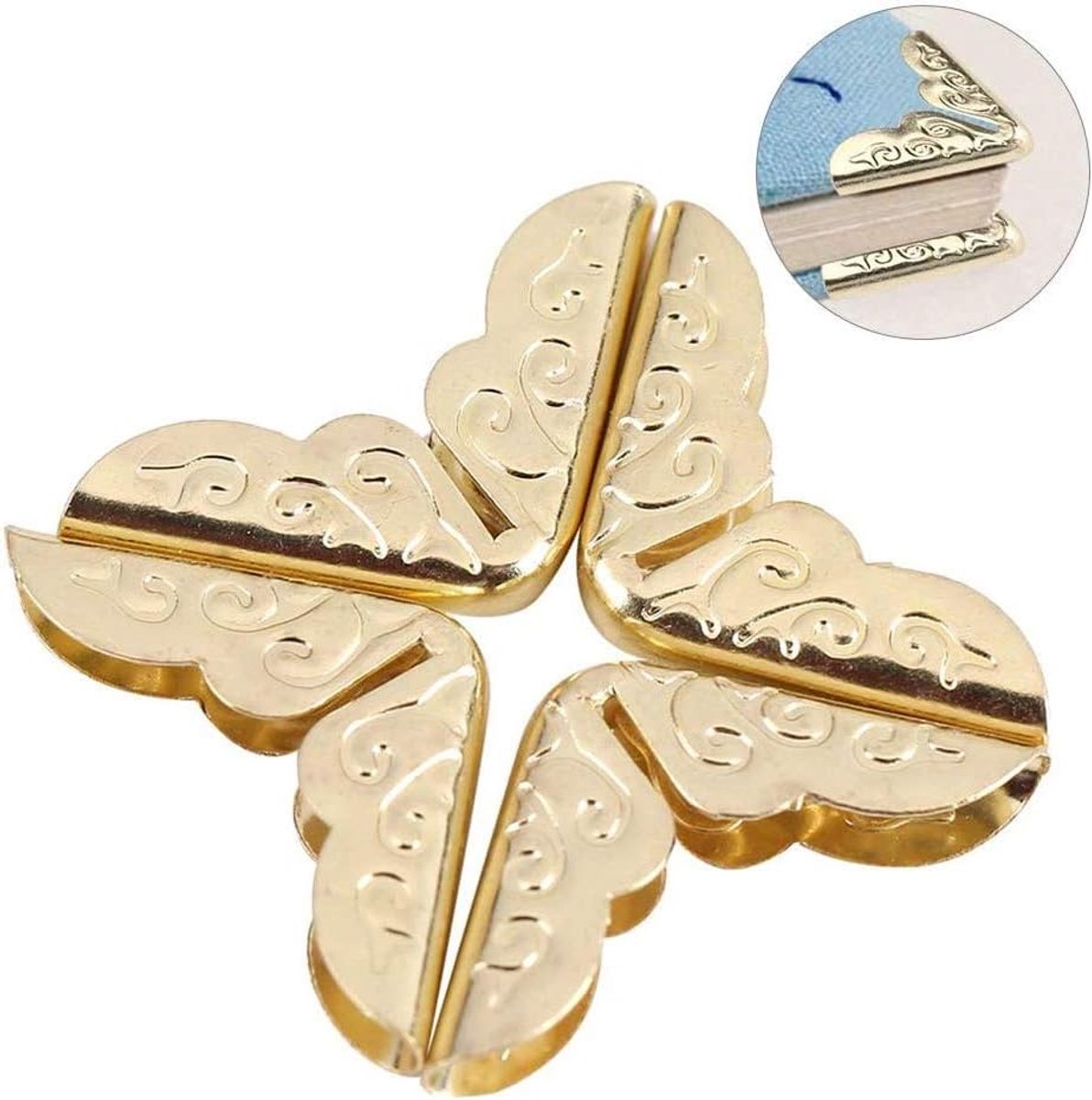 Boekhoekjes, hoekbeschermer 100 stuks voor fotoalbums, notitieboeken en dagboeken scrapbooking