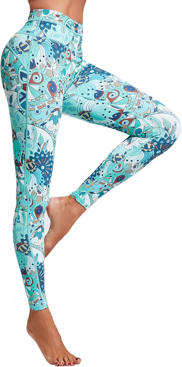 Lange Sportlegging Running Panty Hoge Taille Stretch Fitness Yoga Broek