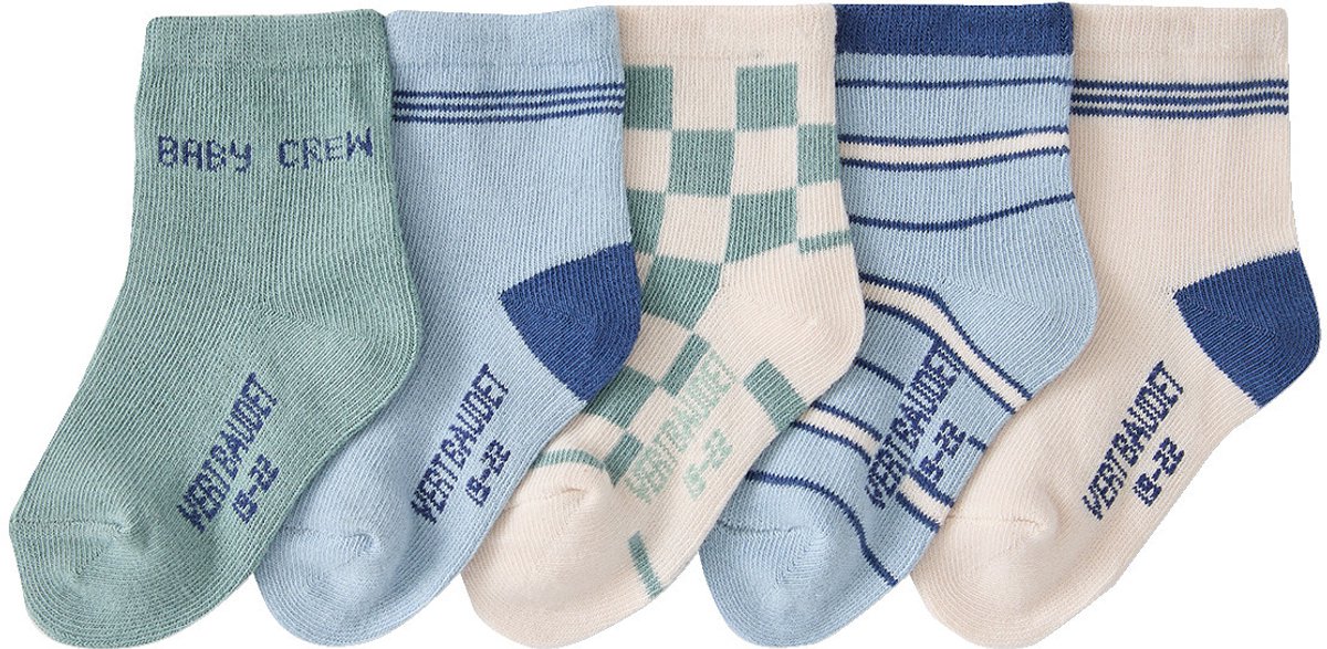 Vertbaudet Set van 5 babysokken voor jongens