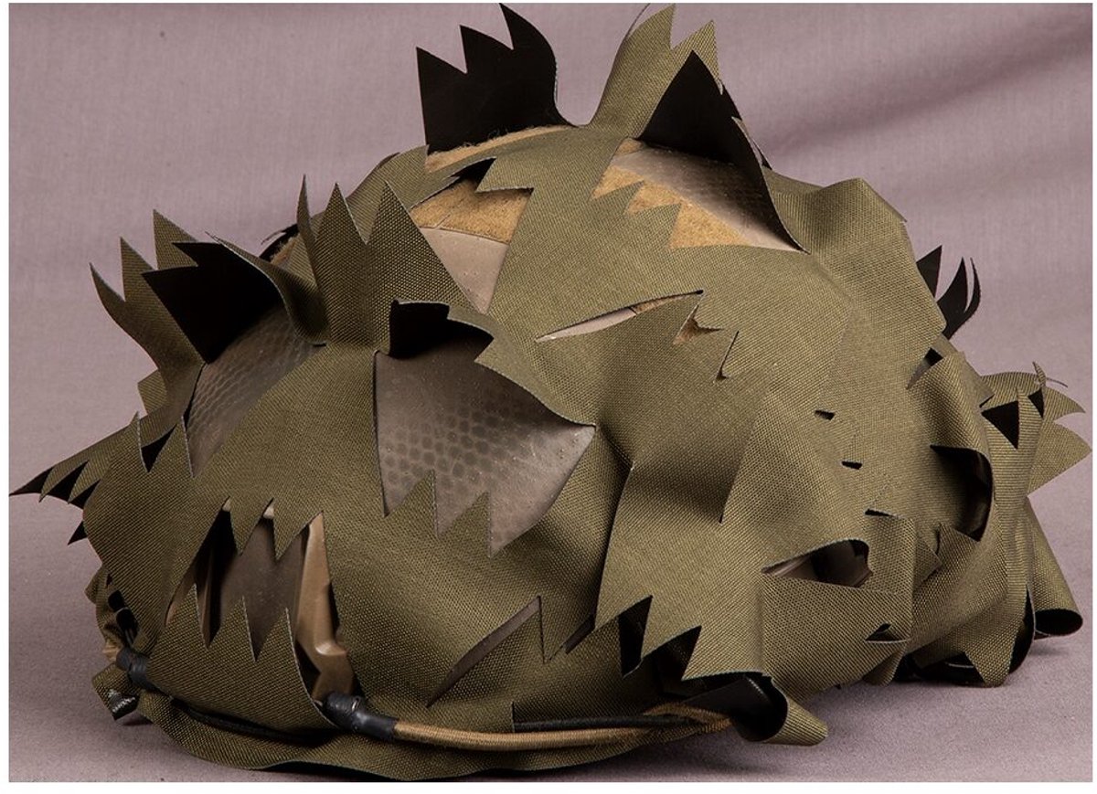 Savotta Helmet Camo Scrim Groen - 3D camouflagehoes voor helm, 500D CORDURA