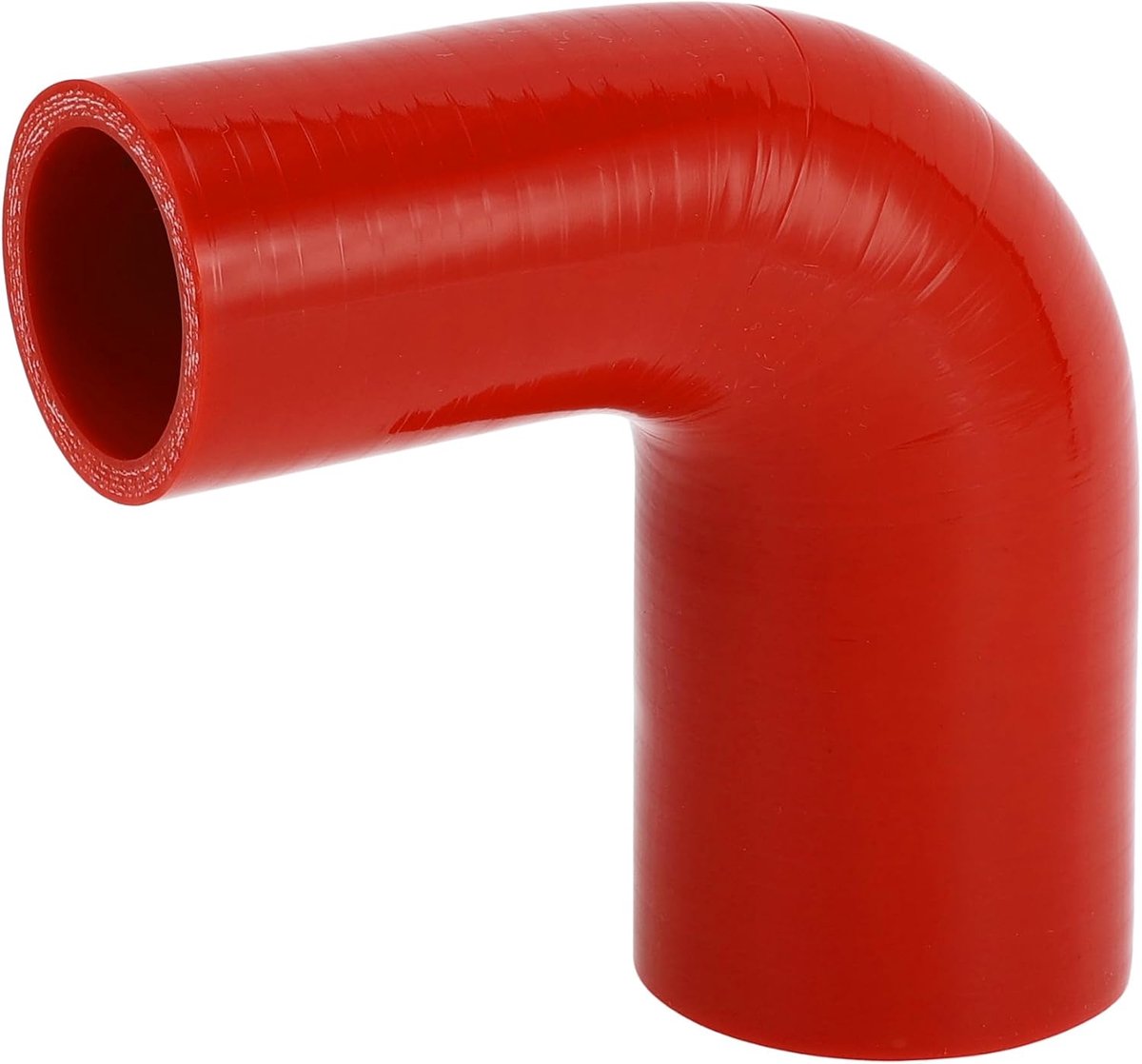 1 Stuks 38mm/1.50"-51mm/2.01" ID 100mm/3.94" Lengte 90 Graden Rode Auto Siliconen Slang Koelslang Universeel