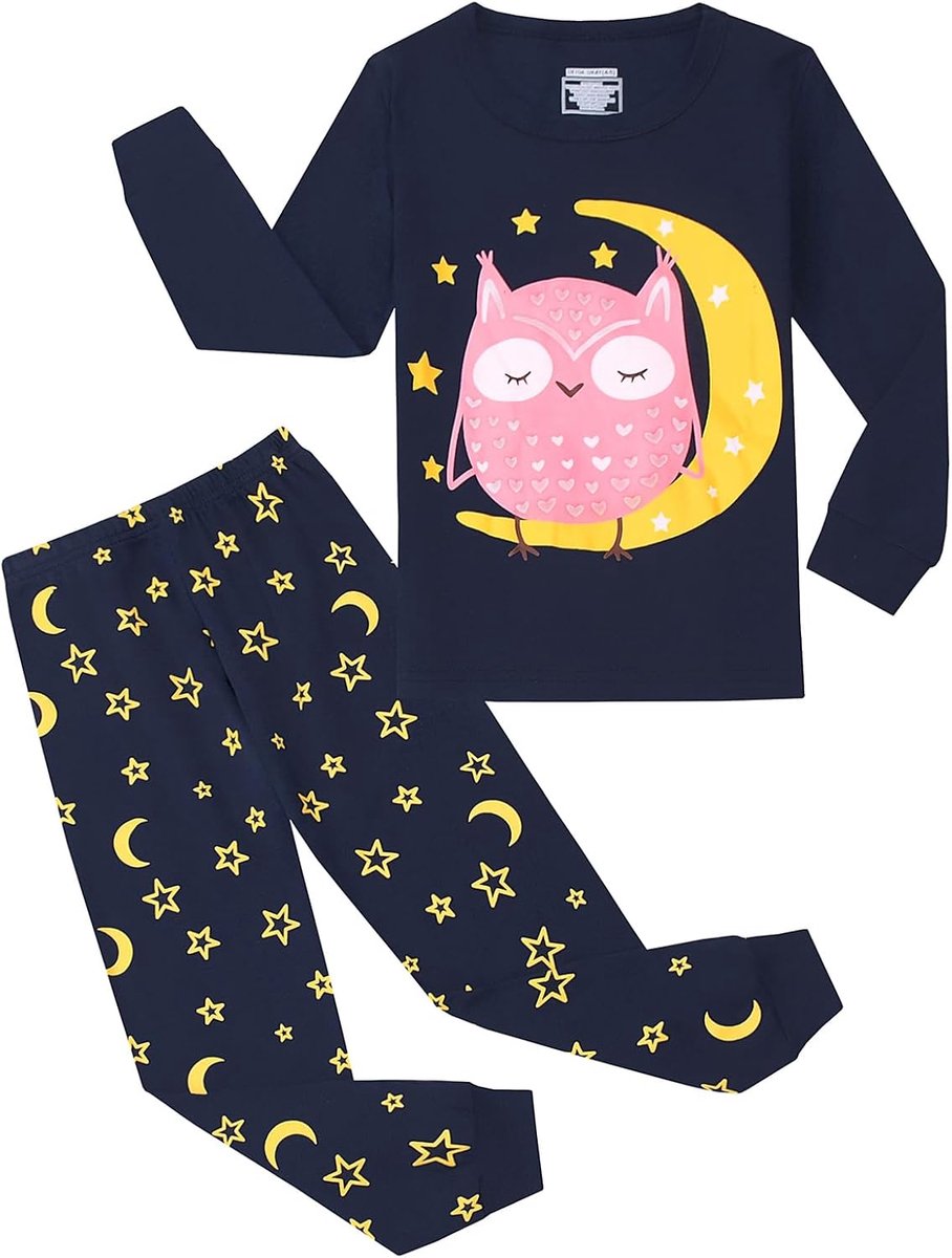 Pyjama Meisjes Eenhoorn Kinderpyjama Katoen Lange Mouw Pyjama Set 3-13 Jaar