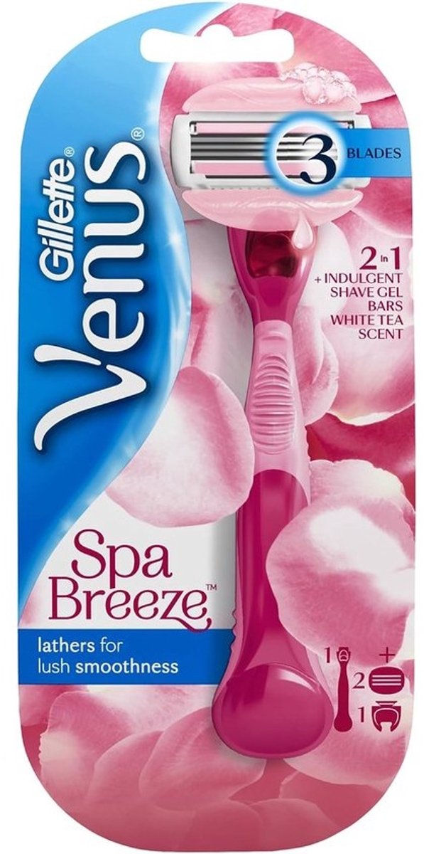 ComfortGlide Spa Breeze Scheerapparaat voor Dames - 2 Reservemesjes