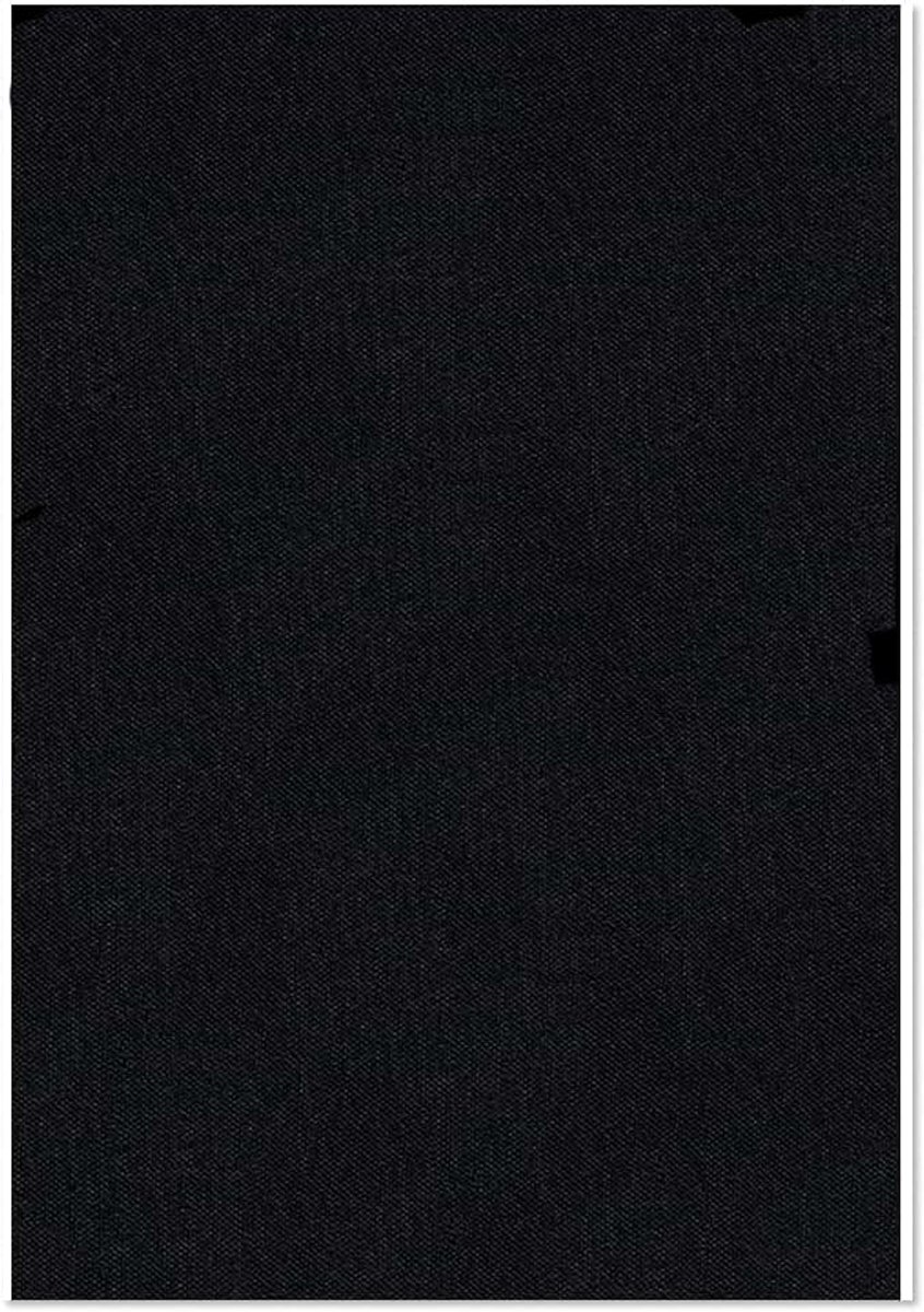 1 reparatiepleister van linnen, zelfklevend, van fijn linnen, zelfklevend, voor linnen, kleding, banken, 20 x 25 cm, zwart