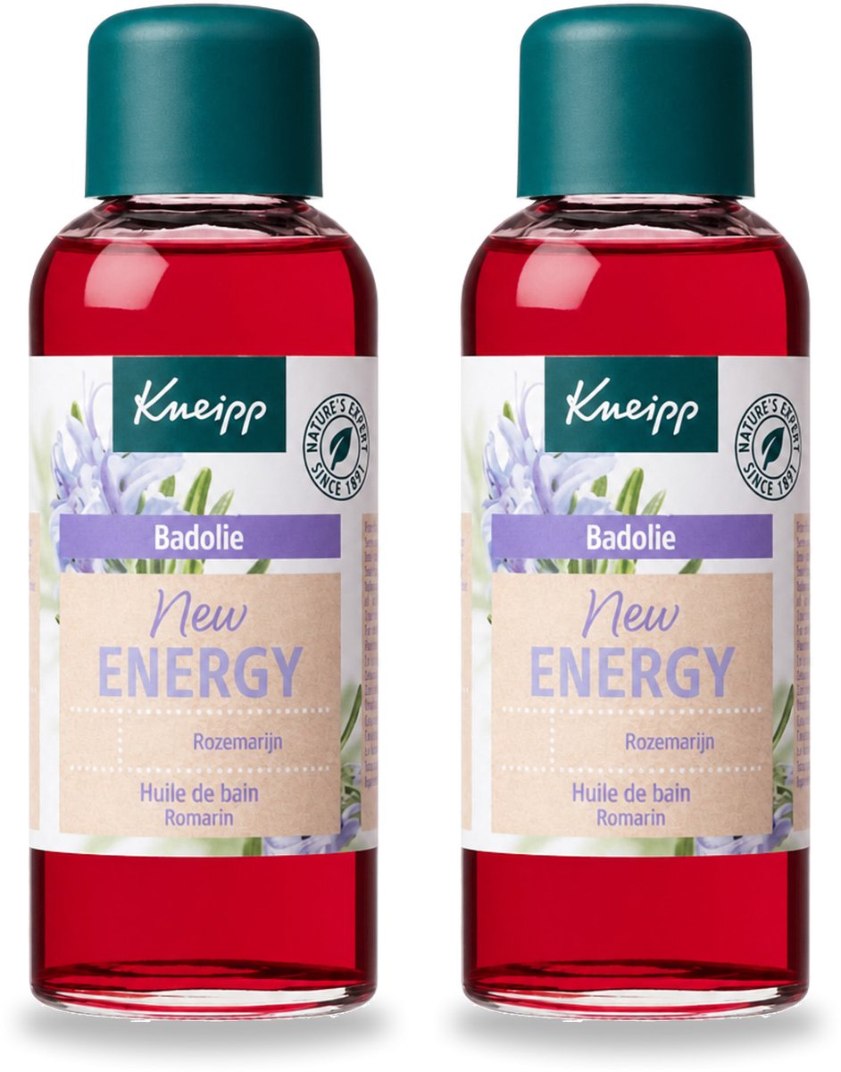 2 x Kneipp - Badolie - Rozemarijn - Voor nieuwe energie - 100 ml - Voordeelverpakking - 2 stuks