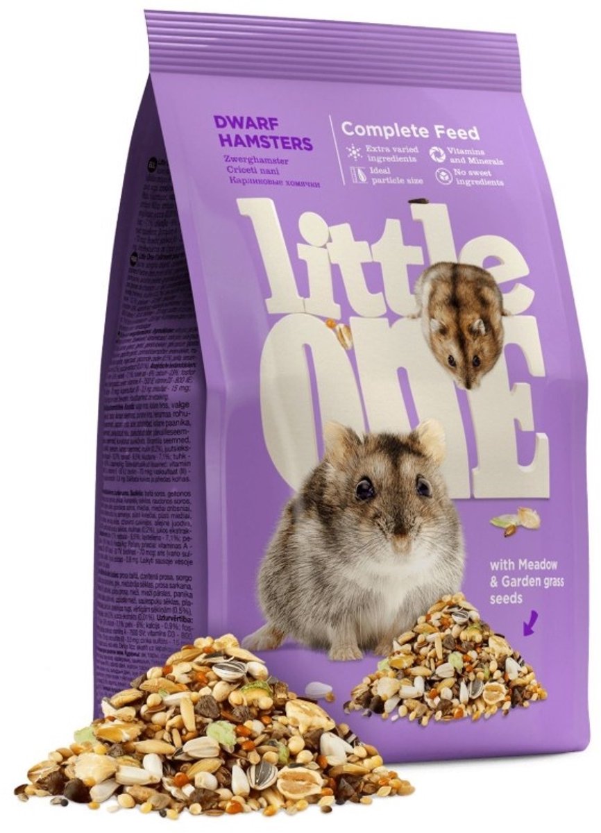 Little One Dwerghamstervoer 400 g compleet voer zonder suiker voor dwerghamsters