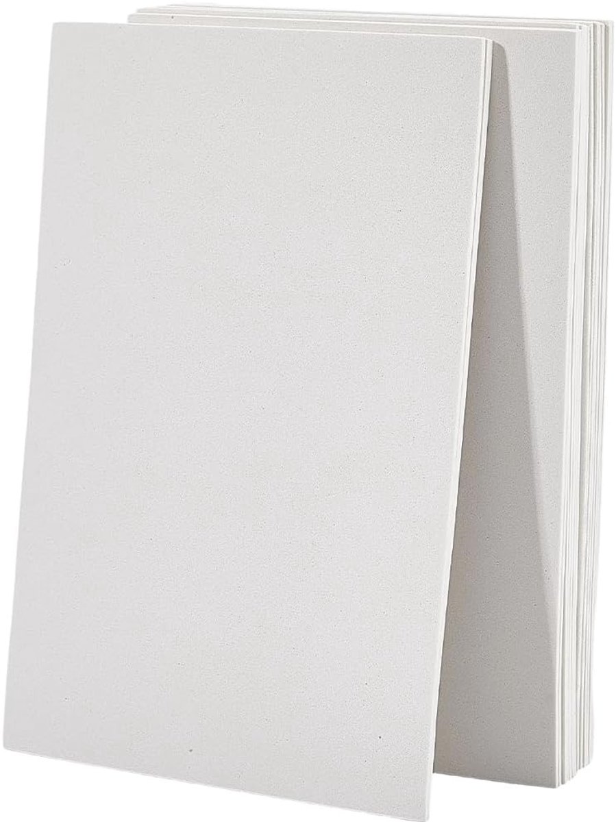 20 stuks 2 mm dikke witte EVA-schuimvellen 3D-borduurwerk gezwollen rechthoekige planken papier kern bakken poster lichtgewicht vel voor presentatie bruiloft decoraties project cosplay