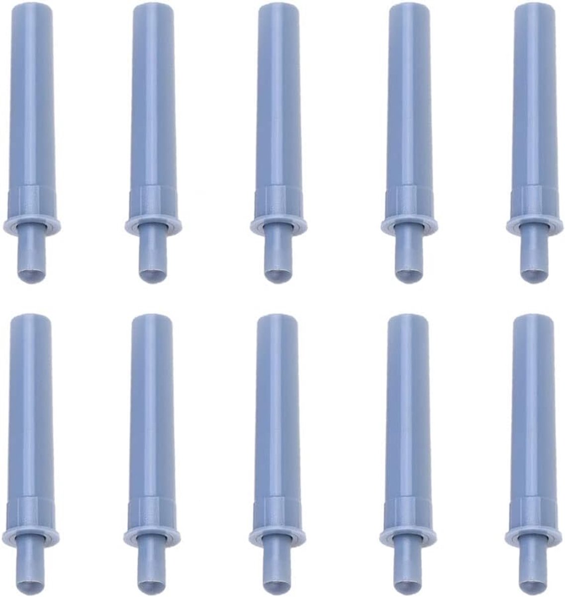 10 stuks softclose deurdemper, push-to-open systeemdemper buffer, stille sluitdemper voor keukenkast, kasten, laden (grijs)