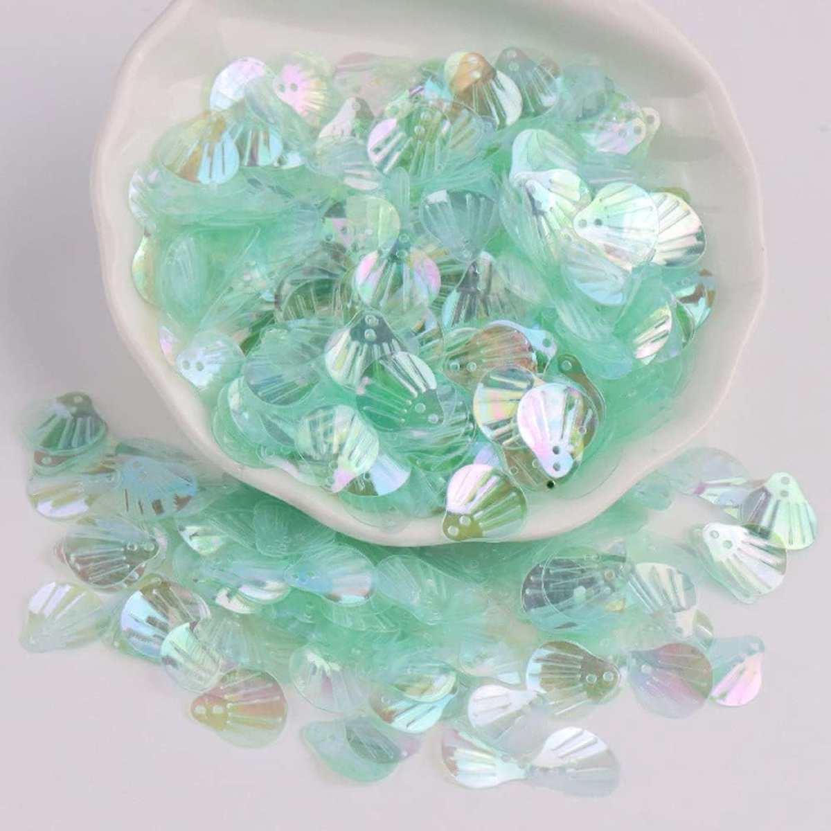 Pailletten, schelpvormige pailletten om te knutselen, losse pailletten, Cup Schillernde Spangles, handgemaakte DIY creatieve kleur kralen pailletten voor handwerk, bruiloftsdecoratie