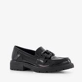 Softline dames lak loafers zwart - Maat 41 - Uitneembare zool