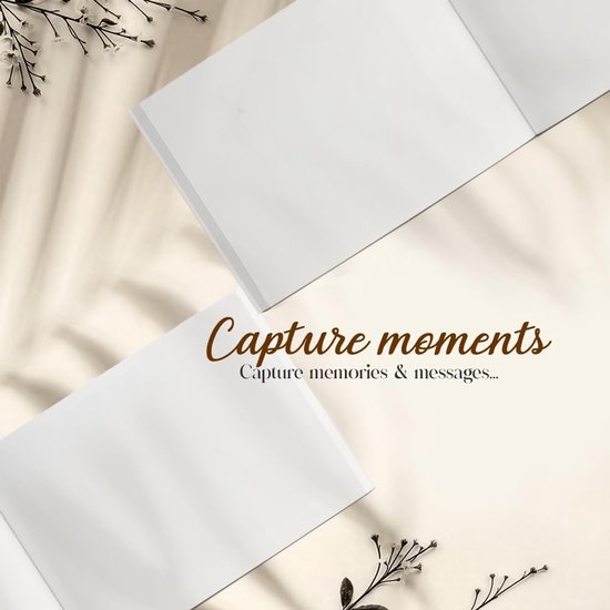 Premium gastenboek voor bruiloft, 120 pagina's premium papier, dik papier, het drukt niet door, vintage stijl, met gouden titel, ideaal voor bruiloften, jubilea, verjaardagen (zwart) — afbeelding 5