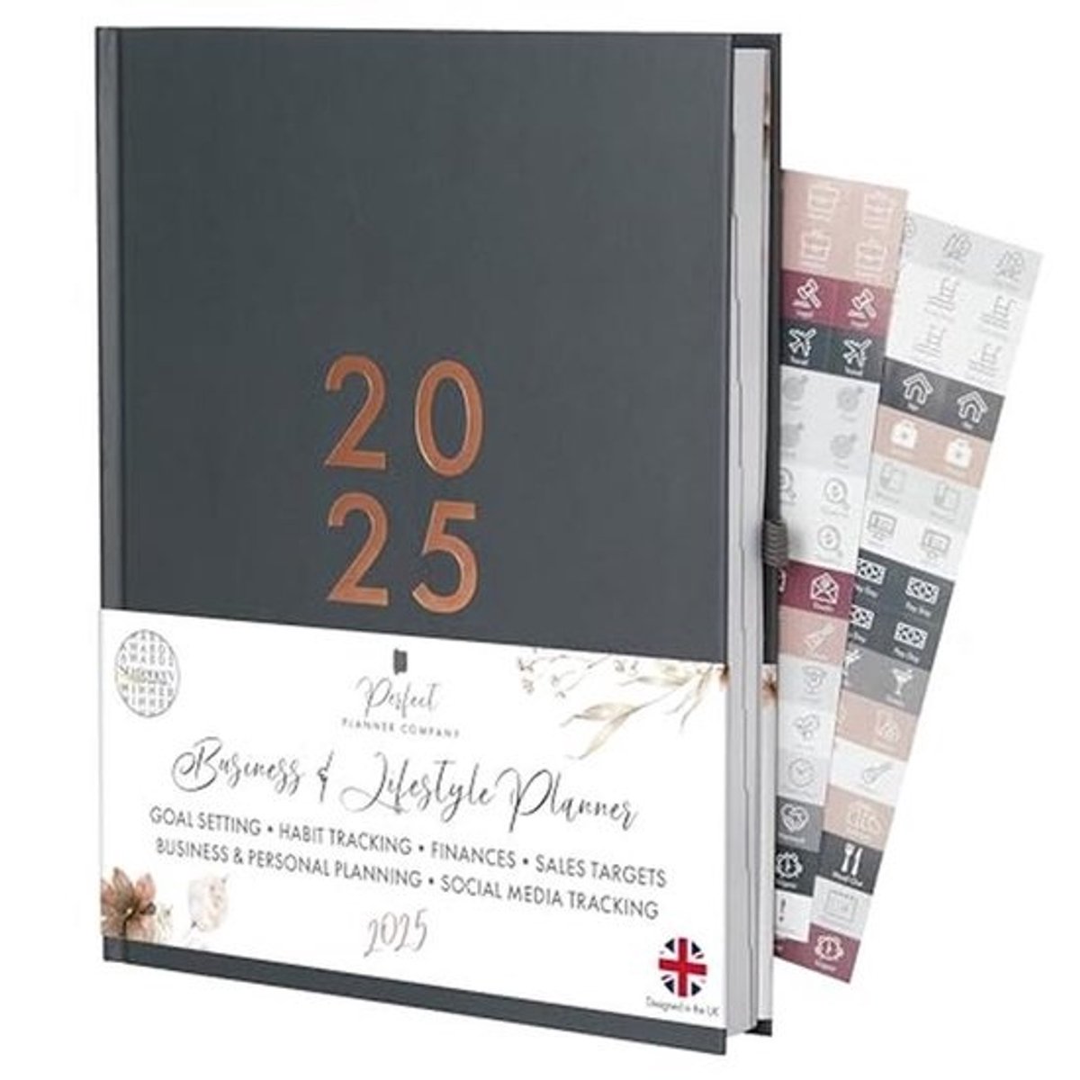 2025 Business & Lifestyle Planner - Maandelijks & Wekelijks Dagboek - Gewoonte Tracker - Sociale Media Planning - Maaltijd- en Oefenplanner