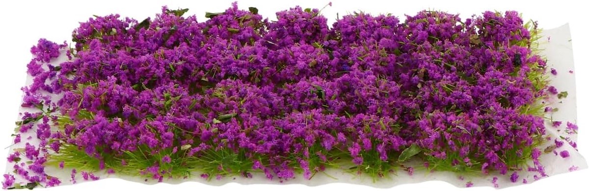 War World Scenics Gras Gaming Basis Bloemen Bundel voor Modelbouw en Diorama's, Lila Plastiek