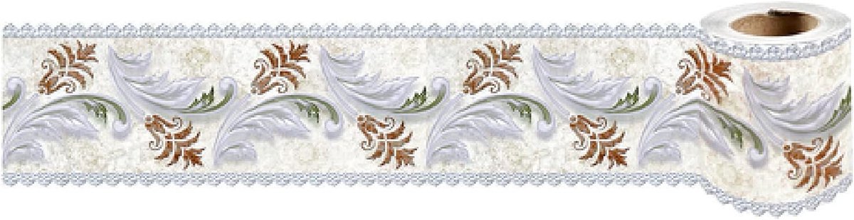 Schil en Stick Behang Spiegel Borders voor Badkamer Klaslokaal Bulletin Board Borders Boho Papier voor Klaslokaal Trim Sets Witte Veer 10 cm X 240 cm
