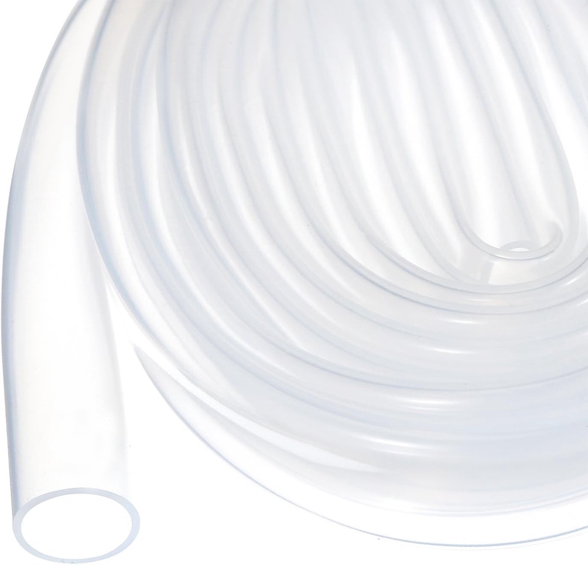 5 m (16ft) Siliconen Tubing 12mm ID 14mm OD Clear Industriële Plastic Buizenstelsel Pure Siliconen Slangen voor Pomp Sifoning Draining Irrigatie Brouwen, 1/2 "x 9/16"